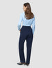 Women Ease Pants Straight Blue Nights