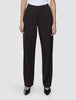 Women Ease Pants Straight Mocha Melange
