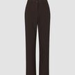 Women Ease Pants Straight Mocha Melange