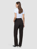 Women Ease Pants Straight Mocha Melange