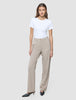 Women Ease Pants Straight Vanilla Melange
