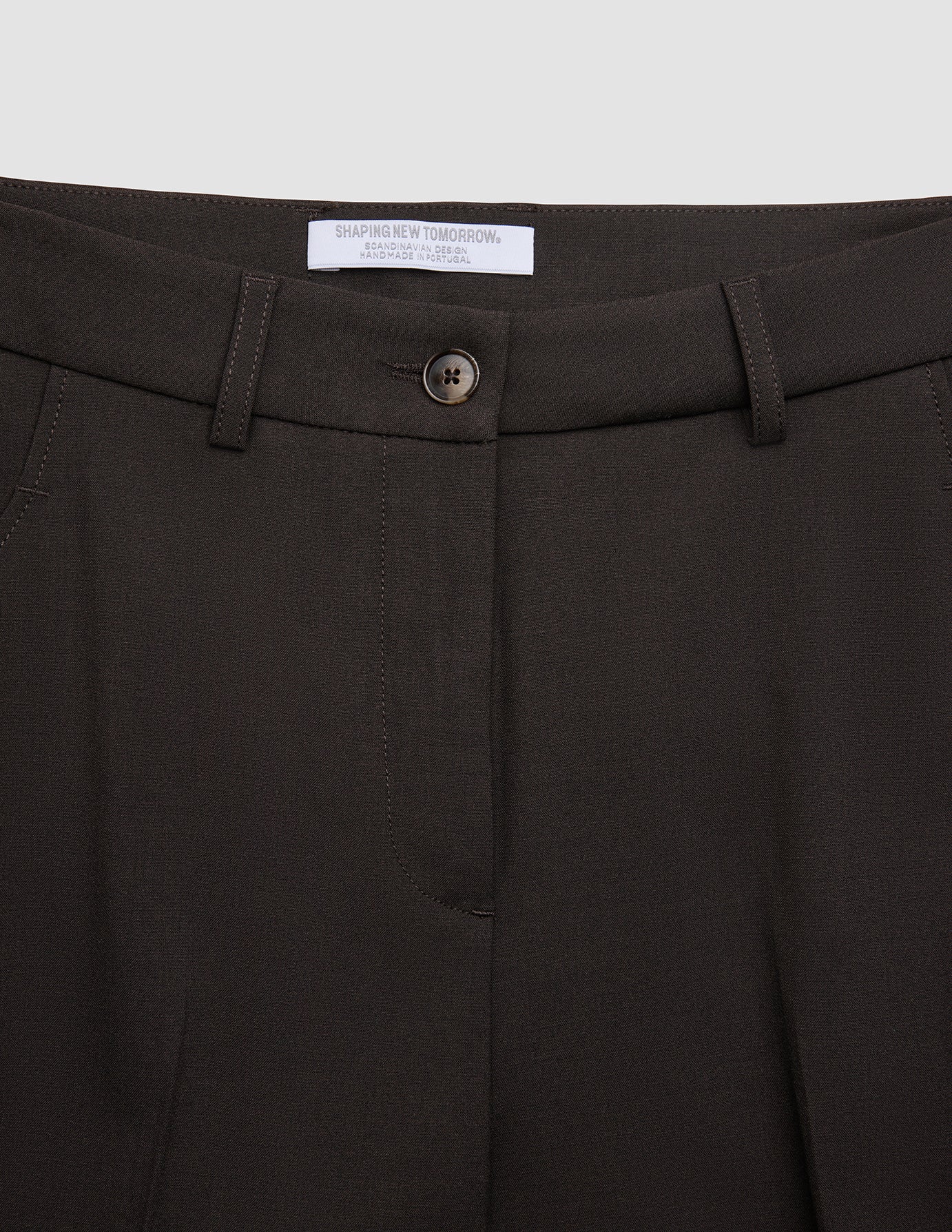 Women Ease Pants Tapered Mocha Melange