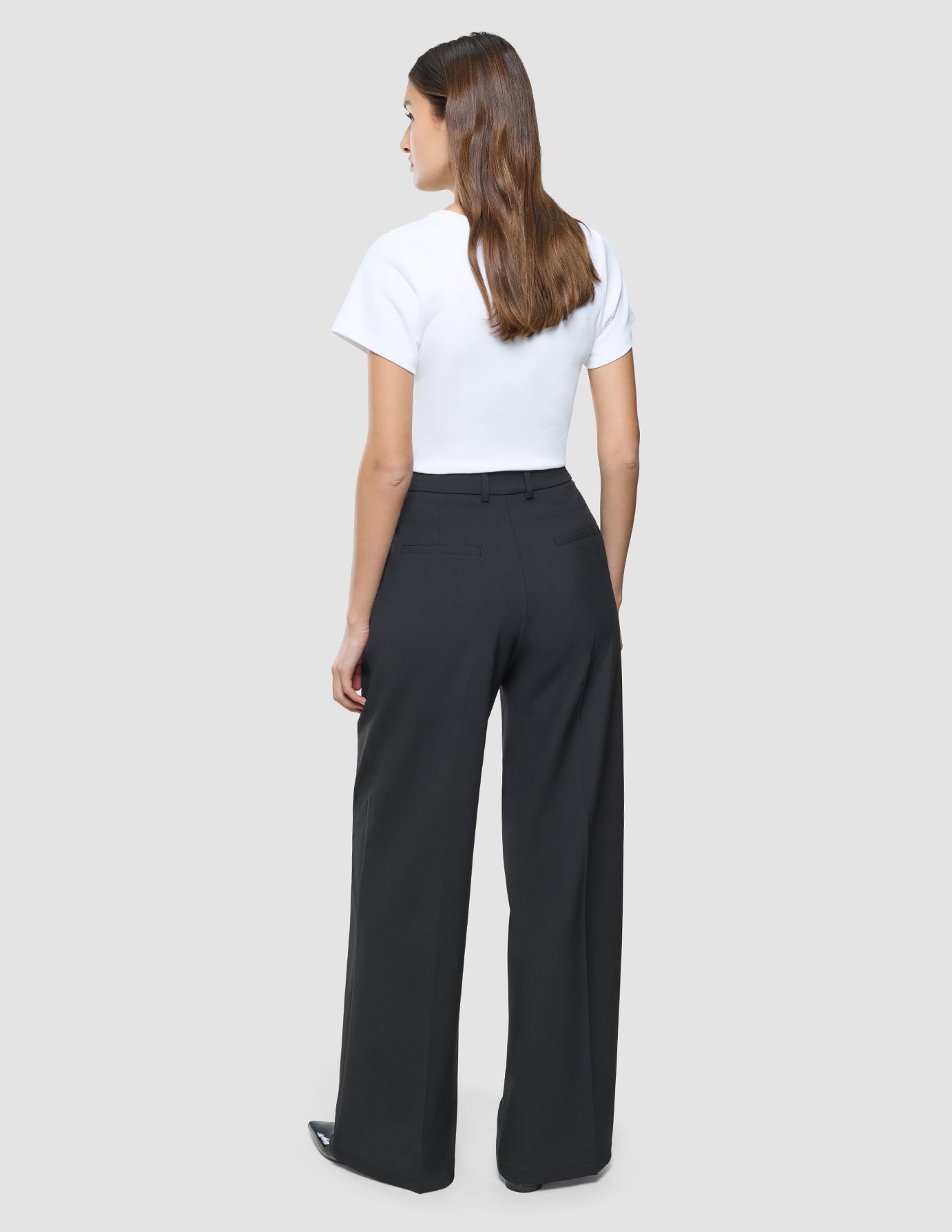 Women Ease Pants Wide Black