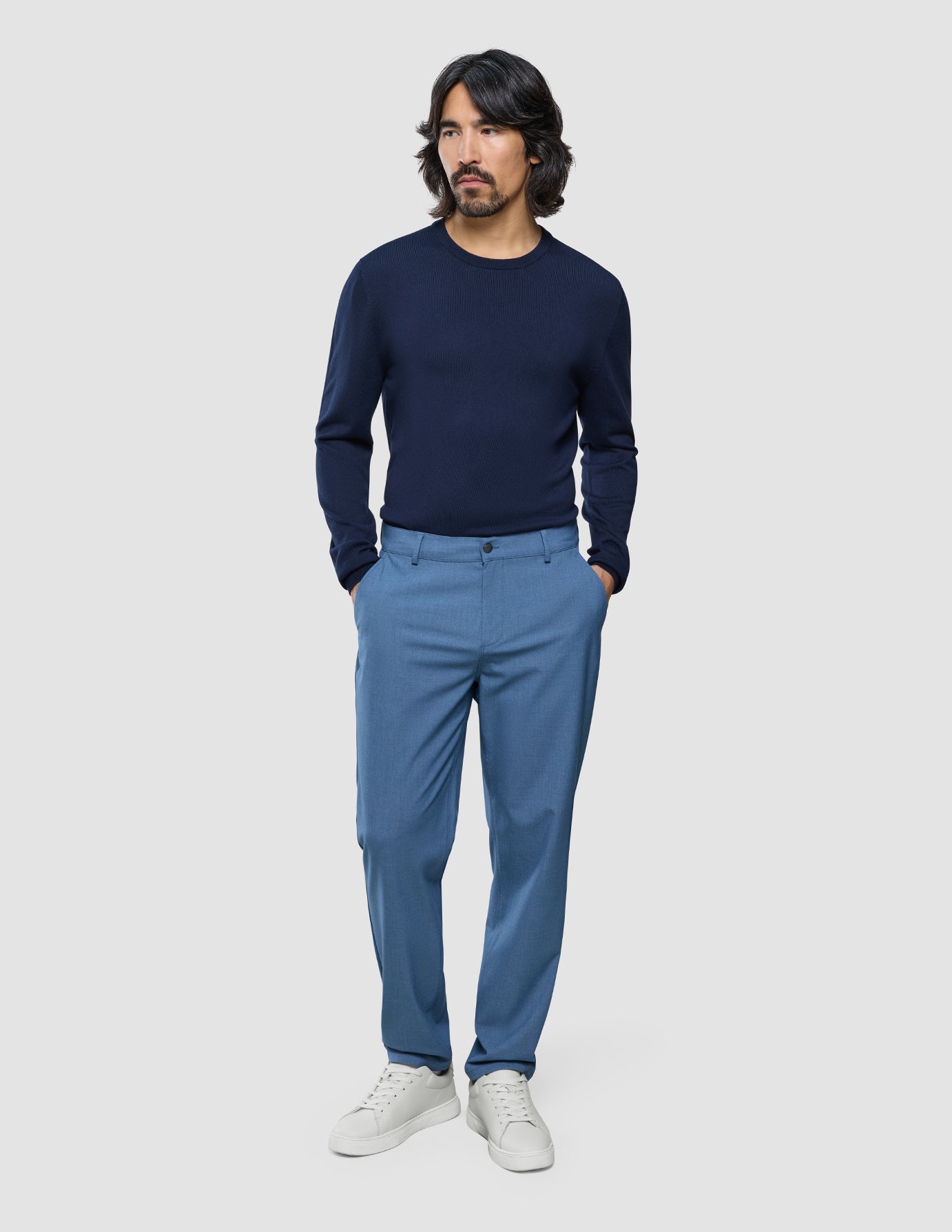 Ease Pants Regular Blue Mirage