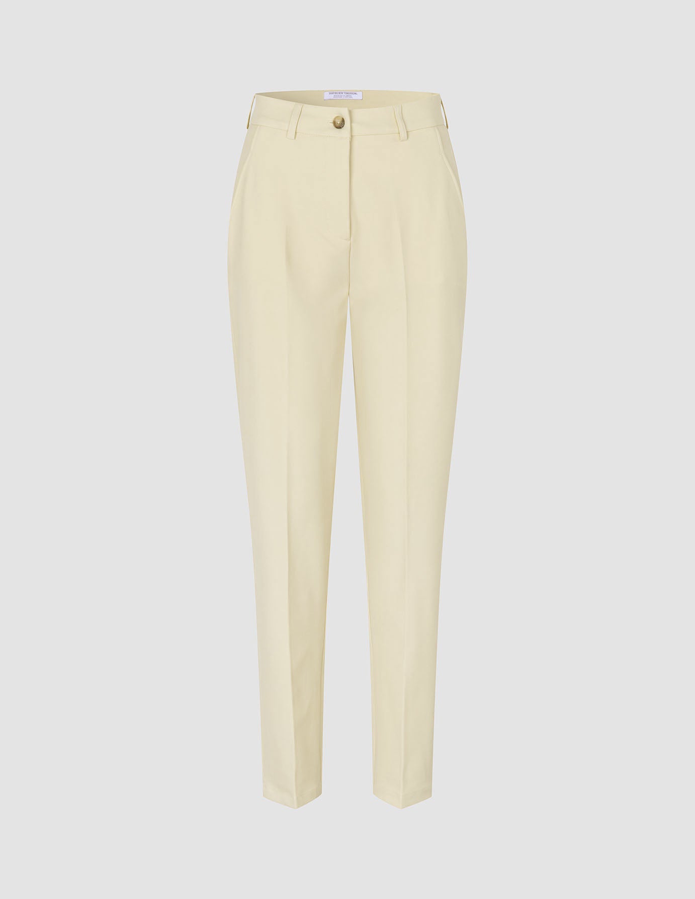 Women Essential Pants Tapered Misty Yellow