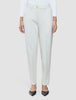 Women Essential Pants Tapered Off White