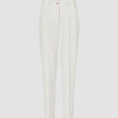 Women Essential Pants Tapered Off White
