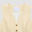 Women Essential Long Vest Misty Yellow