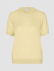 Women Fine Knit T-Shirt Sunlight Yellow