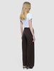 Women's Linen Pants Relaxed Espresso