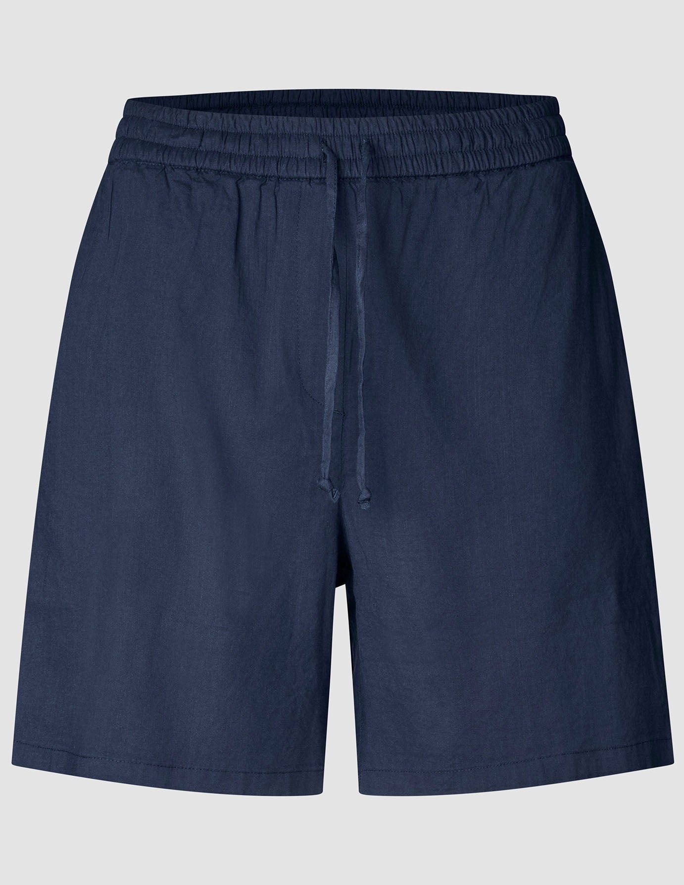 Women Linen Shorts Relaxed Night Sky