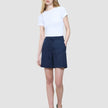 Women Linen Shorts Relaxed Night Sky