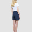 Women Linen Shorts Relaxed Night Sky