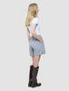 Women Linen Shorts Relaxed Stone Grey