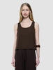 Women Linen Top Espresso