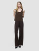 Women Linen Top Espresso