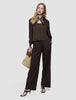 Women Linen Top Espresso