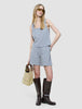 Women Linen Top Stone Grey