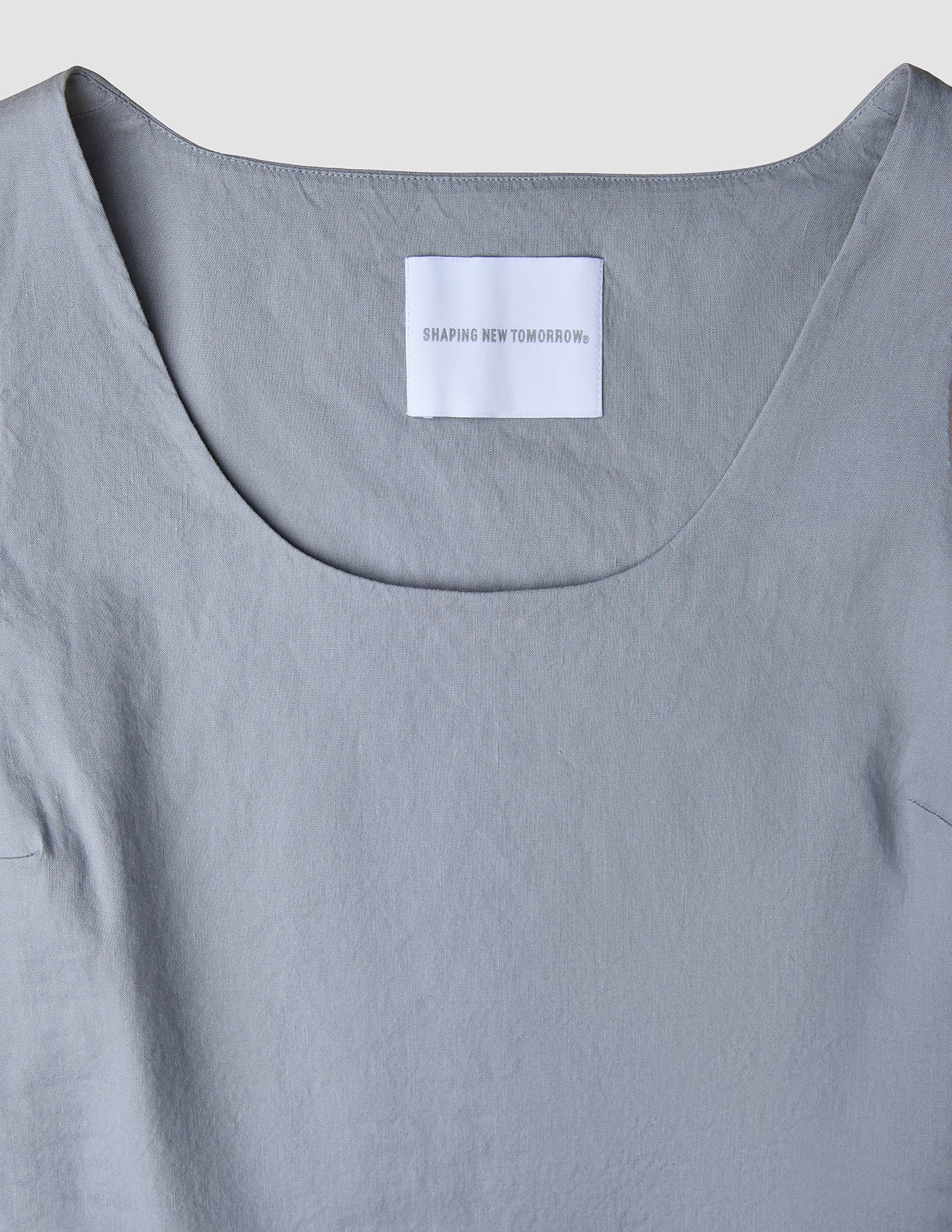 Women Linen Top Stone Grey