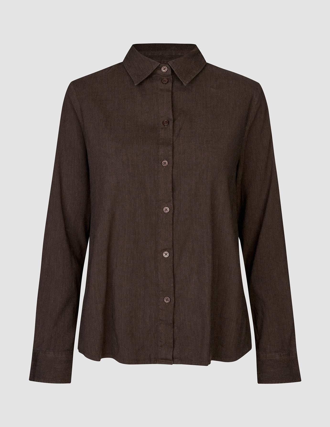 Women's Linen Shirt Espresso
