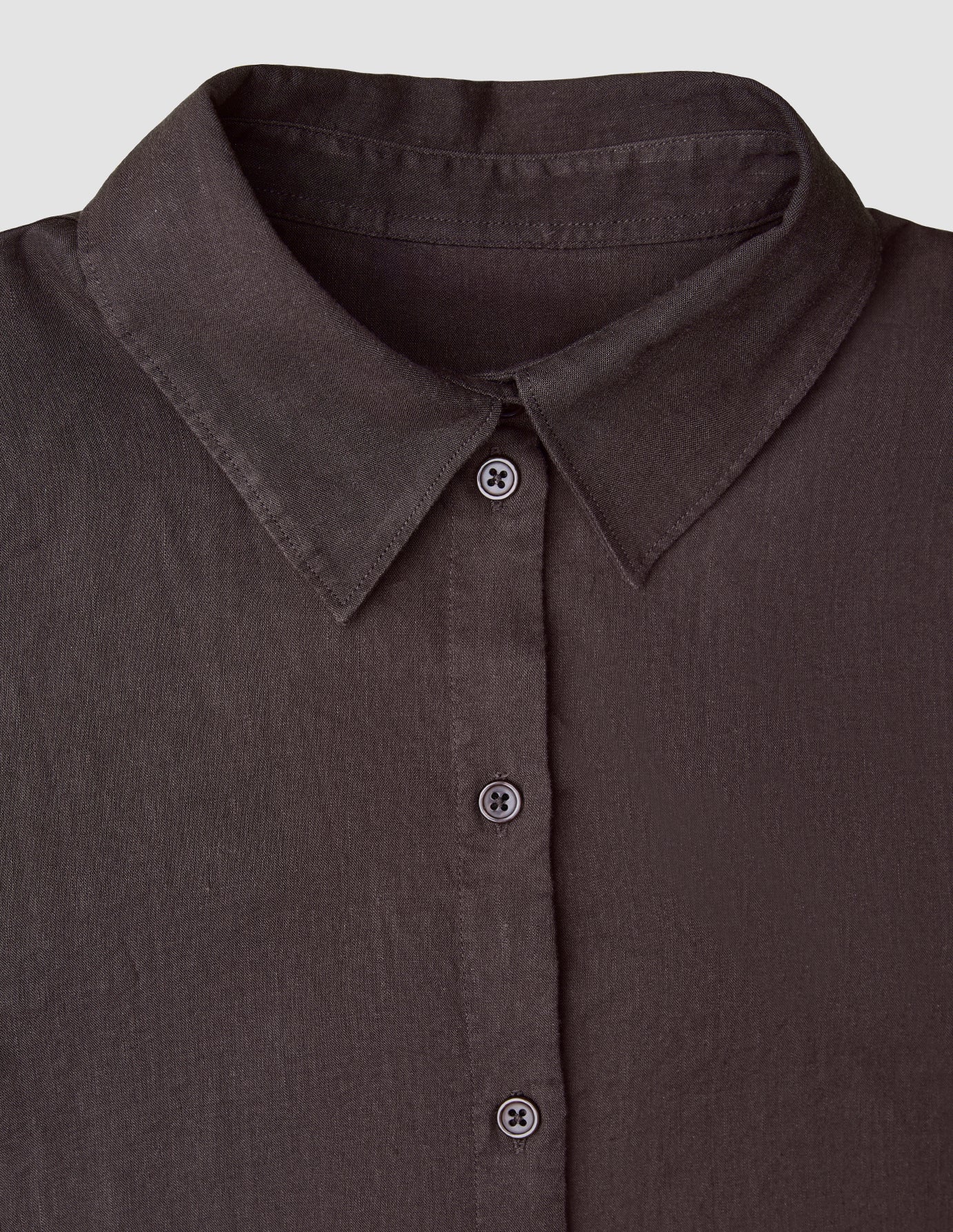 Women's Linen Shirt Espresso