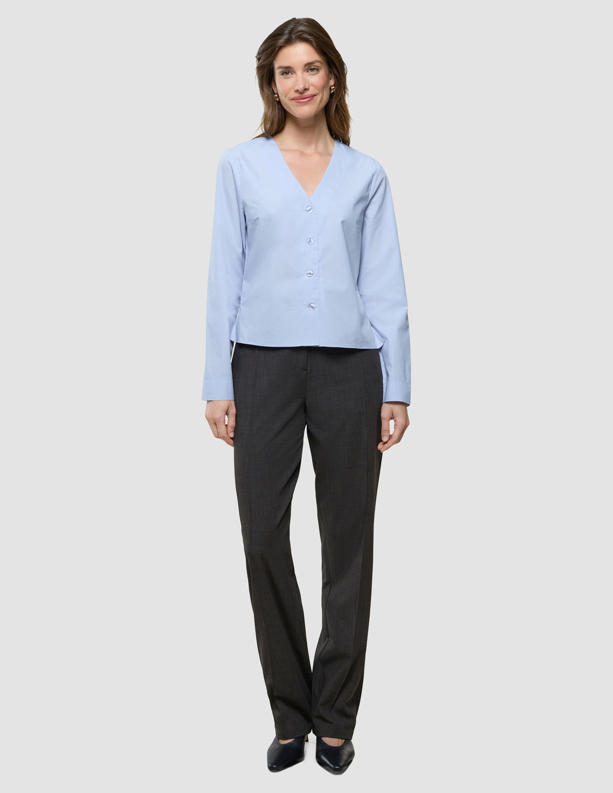 Madison Blouse Powder Blue