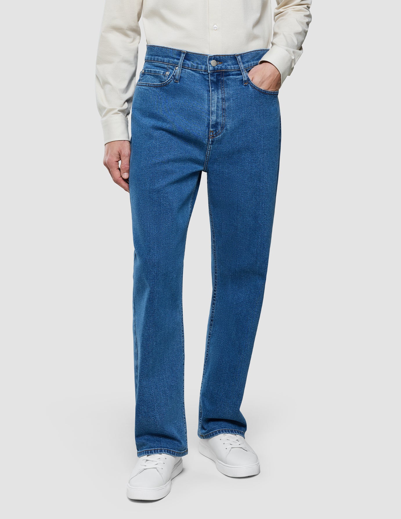 Matteo Jeans Relaxed Fit Mid Blue