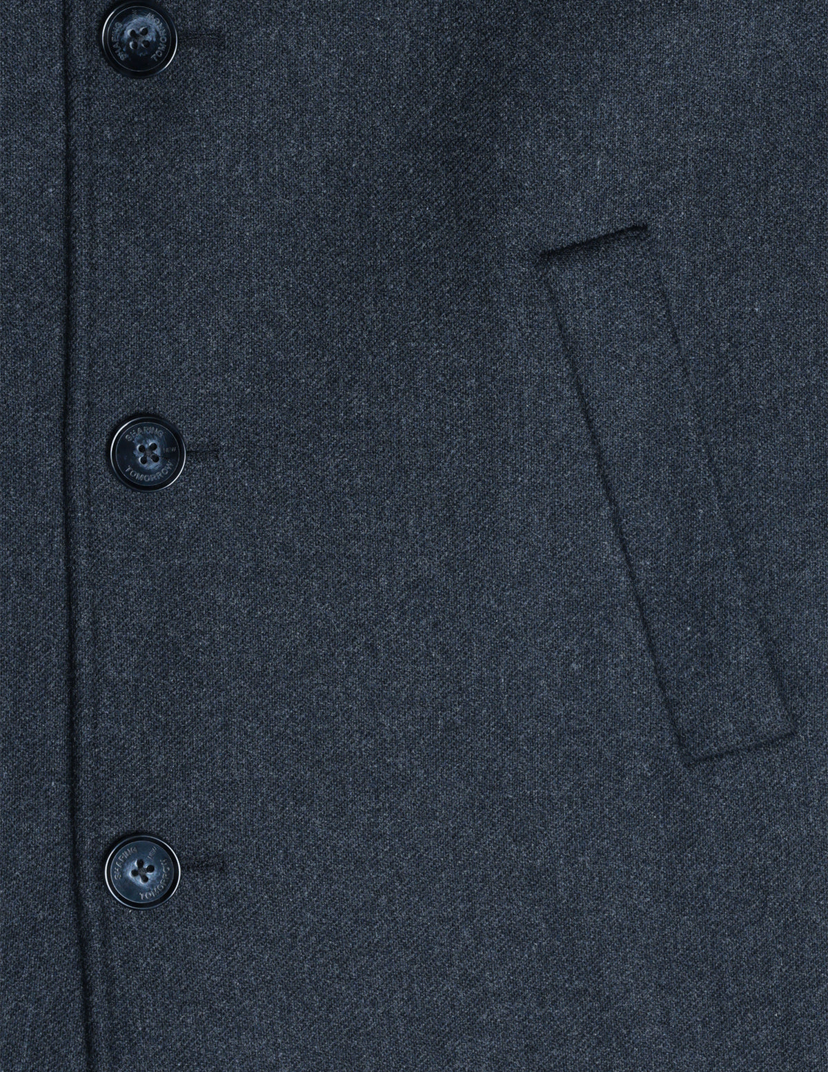 Maxi Wool Coat Dark Grey