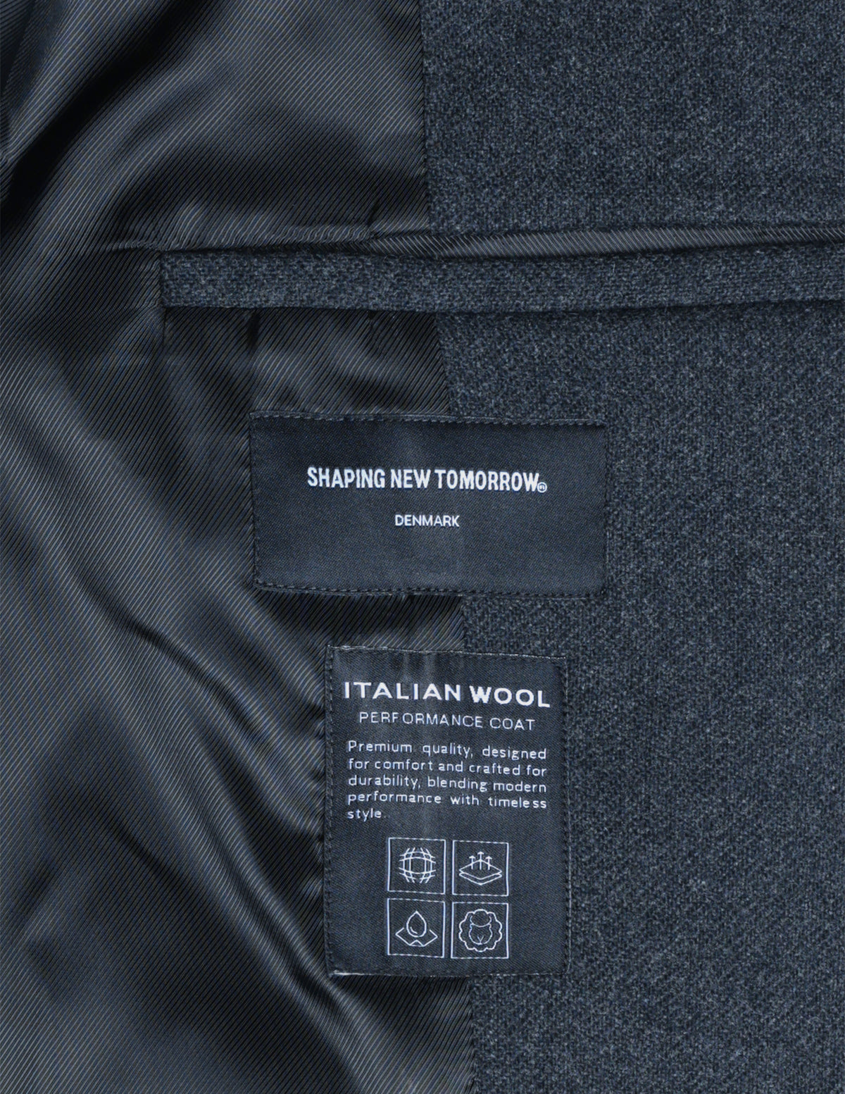 Maxi Wool Coat Dark Grey