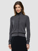Women Quinn Crewneck Cardigan Cool Brown
