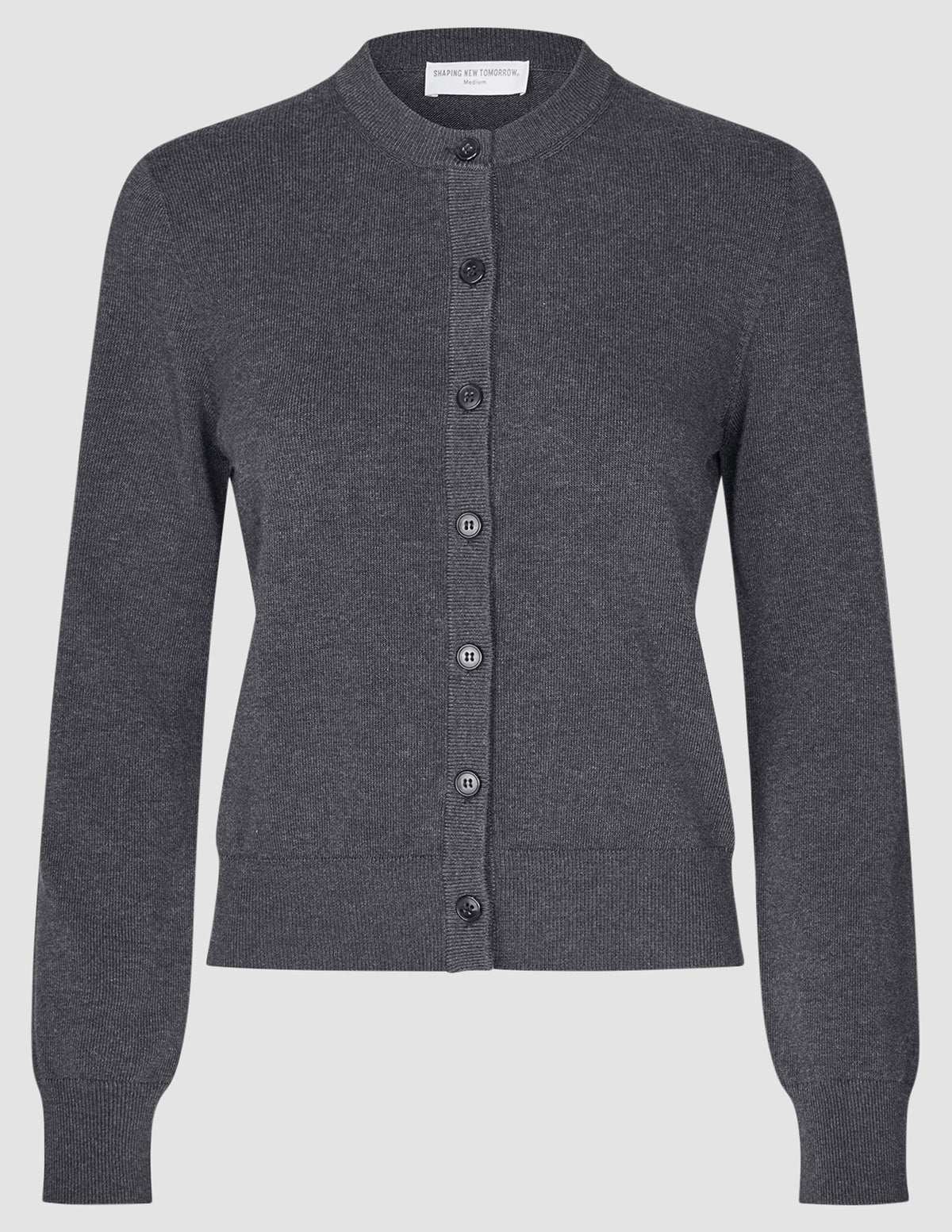 Women Quinn Crewneck Cardigan Cool Brown
