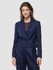 Women Raina Short Blazer Night Sky Pinstripe