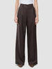 Women Raina Pants Wide Chestnut Pinstripe
