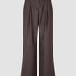 Women Raina Pants Wide Chestnut Pinstripe