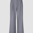 Women Raina Pants Wide Mid Grey Pinstripe