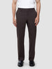 Refine Cotton Pants Relaxed Fit Dark Brown