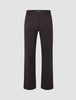 Refine Cotton Pants Relaxed Fit Dark Brown