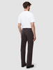 Refine Cotton Pants Relaxed Fit Dark Brown