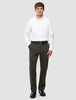 Refine Cotton Pants Relaxed Fit Dark Olive