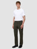 Refine Cotton Pants Relaxed Fit Dark Olive