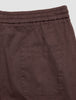 Refined Linen Pants Dark Brown