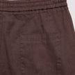 Refined Linen Pants Dark Brown