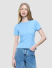 Women's Rib T-Shirt Blissful Blue