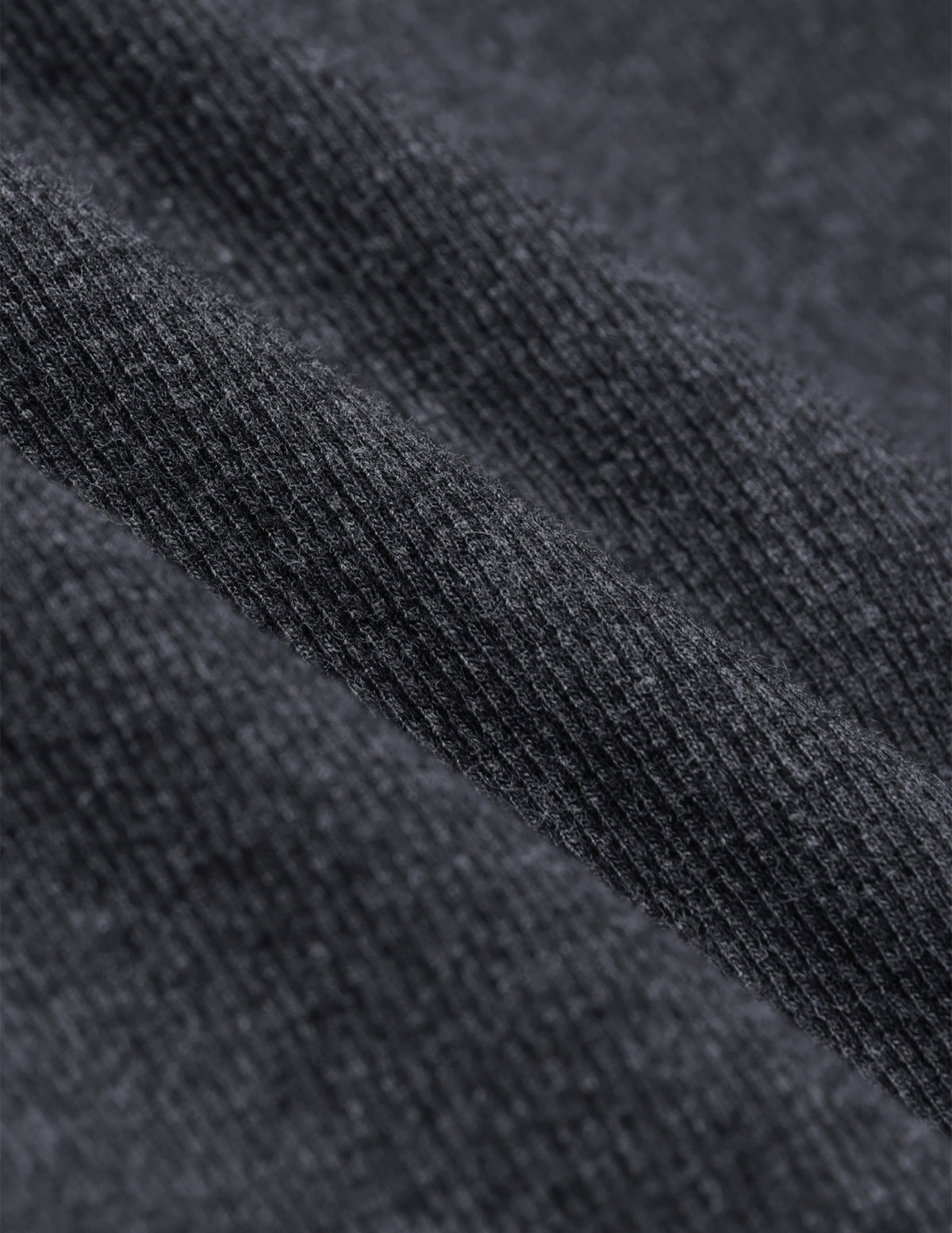 Women Rib T-shirt Dark Grey Melange