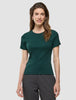 Women Rib T-shirt Evergreen