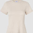 Women Rib T-Shirt Sandy Beige