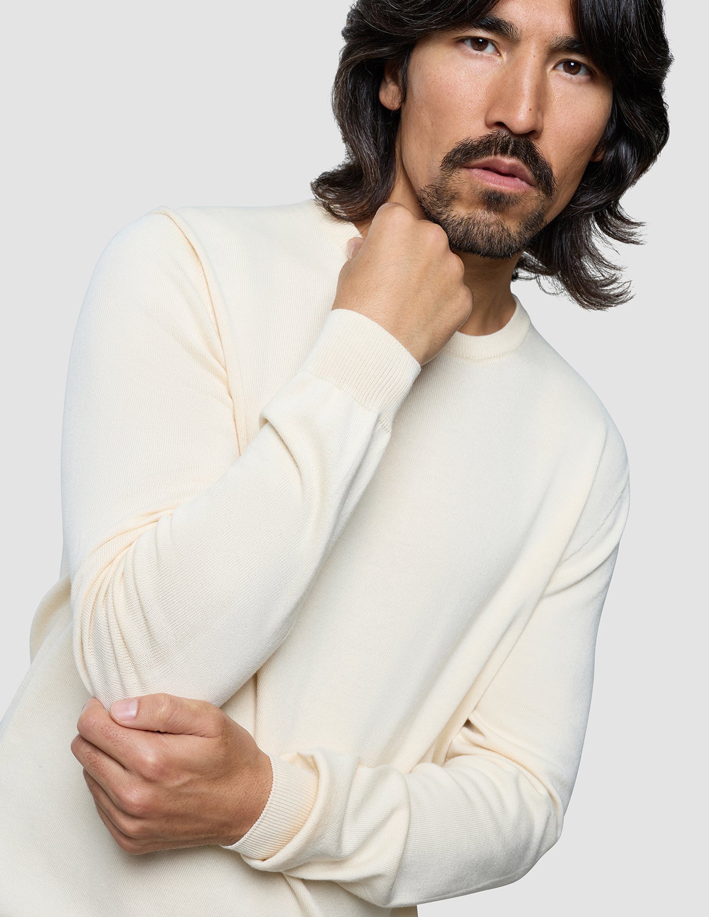 Seamless Core Knit Crewneck Birchwood