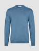 Seamless Core Knit Crewneck Blue Tide