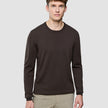 Seamless Core Knit Crewneck Dark Brown