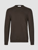 Seamless Core Knit Crewneck Dark Brown